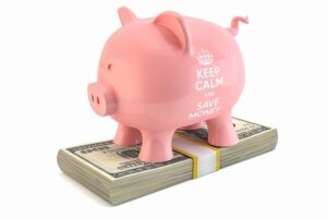 piggy bank to save money